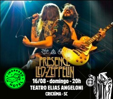 PRESENCE LED ZEPPELIN NO TEATRO ELIAS 