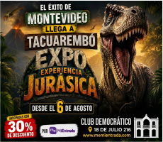 EXPO EXPERIENCIA JURÁSICA TACUAREMBÓ